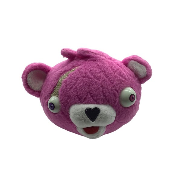 Fortnite Cuddle Team Leader Plush Pink Bear Head Epic Games 6" Russ - Picture 2 of 7